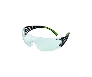 3M Occhiali di protezione SecureFit-SF400, stanghette nero verde, lente PC chiara EN166 EN170 Quantità:1