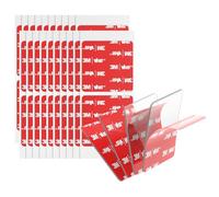3M Pads Adesivi Biadesivi VHB ad alta Resistenza 50 MM x 50 MM 40 Pezzi Trasparenti 4905 Spessi 0,6 MM Quadrati Nastro di Montaggio in Schiuma Adesivo Forte per Decorazioni Auto Casa Ufficio Loghi
