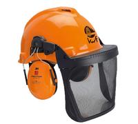 3M Peltor Combinazione di caschi forestali OPTIME I Casco, protezione dell'udito e protezione del viso