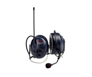 3M Peltor Litecom - Contorno nuca Cuffia antirumore con walkie talkie PMR446 integrato, per comunicare in ambienti molto rumorosi.