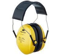 3M Peltor Optime Cuffie Auricolari H510A, Paraorecchie Leggeri con Morbidi Cuscinetti, Protezione dell'Udito contro i Livelli di Rumore nell'Intervallo 87-98 dB, SNR: 27dB, Giallo, Confezione da 1
