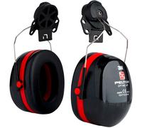 3M™ Peltor™ Optime™ III Paraorecchie, 34 DB, Nero/Rosso Casco Montaggio