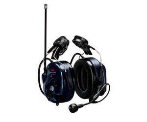 3M Peltor WS Litecom Plus - Morsetto per casco Protettore dell'udito con cuffie professionali Walkie Talkie PMR446 attacco per casco professionale e