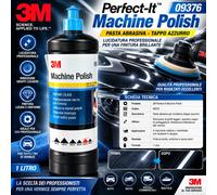 3M Perfect-It 09376 Machine Polish Pasta Lucidante Auto Tappo Azzurro 1L