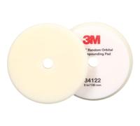 3M Perfect-It Random Orbital Foam Compounding Pad, 5"/130 mm, White, 34122, for Automotive Compounding and Polishing