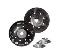 3M Platorello per Dischi in Fibra a Coste, 115 mm, Nero, 10 Pezzi