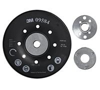 3M Platorello per Dischi in Fibra a Coste, 125 mm, Nero, 10 Pezzi