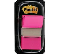 3M Post-it 25mm Index Flags with 12 Dispensers Each With 50 Flags - Bright Pink