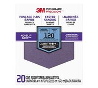 3M Pro Grade 27120TRI-20 - Fogli abrasivi di precisione, grana 120, 22,8 x 27,9 cm, confezione da 20