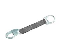 3M Protecta PRO 1385000 - Estensione con anello a D da 1,5 piedi, con moschettone a un'estremità, anello a D all'altra estremità, capacità 140,6 kg, grigio by 3M Fall Protection Business