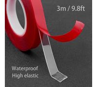 3M Rosso Double Sided Super Adesivo Resistente Nastro Per Auto & Vivente Merci