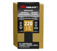 3M Sandblaster 9565 Large Between Coats Dual Angle Sanding Sponge, 2,5 in by 1 in, 220 grit by 3M