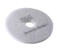 3M Scotch-Brite Disco per Pavimenti, Bianco, 432 mm, 5/Confezione