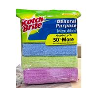 3M Scotch-Brite Panni In Microfibra Multicolore Per Pulizia, Teli 5 Pezzi