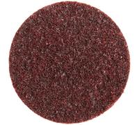 3M Scotch-Brite SC-DP - Disco a grana media, 7,6 cm x NH in ossido di alluminio per trattamento superficiale TP Roloc, confezione da 25, colore: marrone