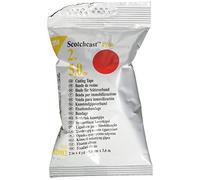 3M Scotchcast Plus, Benda in Fibra di Vetro con Resina Poliuretanica Attivabile con Acqua, Leggera, Resistente, Traspirante, Colore Rosso, Misura 5 cm x 3.65 m, confezione da 10 unità
