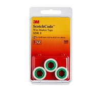3M ScotchCode SDR-8 - Marcatori per cavi, rotolo di ricarica, numero 8, confezione da 3