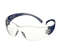 3M™ SecureFit™ 100 Occhiali di protezione, montatura blu, antigraffio/anti-appannamento, lenti trasparenti, SF101AF-BLU-EU, confezione da 20 unità