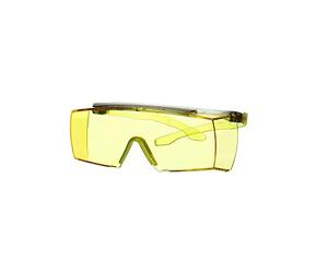 3M™ SecureFit™ 3700 Sovraocchiale, stanghette verde limone, rivestimento anti-appannamento Scotchgard™ (K&N), lenti ambra, SF3703SGAF-GRN