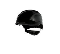 3M SecureFit Elmetto, X5512NVE-CE, non ventilato, nero, marchio CE