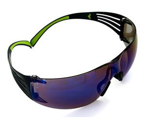 3M™ SecureFit™ SF408AS Occhiali di Protezione, lente blu specchiata in PC (AS)