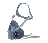 3M, Mezza maschera in silicone, con valvola di respirazione, misura L, 1 pz., 7503, Certificato EN sicurezza