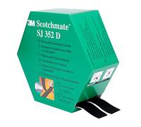 3M Sistema Di Fissaggio Hook & Loop Sj352D - Offre Una Semplice Alternativa A Cerniere, Viti, Bottoni Automatici, Ganci, Bulloni E Altro Ancora - 2 X 25Mm X 5M, Nero (1 Pezzo)