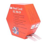 3M Sistema Di Fissaggio Richiudibile Dual Lock Sj356D - Progettato Per Dare Un Aspetto Traslucido (Vetro, Vetro Acrilico (Pmma), Policarbonato) - 2 X 25Mm X 5M, 5.7Mm, Traslucido (1 Pezzo)