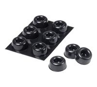 3M SJ5009S BL SJ 5009 MPBB Piedino di fissaggio autoadesivo, rotondo Nero (Ø x