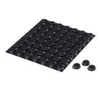 3M SJ5012S BL SJ 5012 MPBB Piedino di fissaggio autoadesivo, rotondo Nero (Ø x