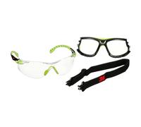 3M Solus S1201SGAF-TSKT Occhiali di protezione antiappannante Verde, Nero