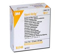 3M Steri-Strip Suture Adesivi, 25 X 125 mm, 100 Pezzi, 25 Buste da 4 Pezzi