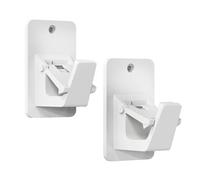 3M Supporti per Bastoni per Tende Autoadesivi Senza Fori - Adatti a Bagno, Camera da Letto, Cucina, Supporto Universale per Bastoni Finestra Senza Chiodi Senza Danneggiare la Parete 2 Pezzi Bianchi