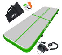 3M Tappetino da Ginnastica Air Tracciare Stuoia Tumbling Gonfiabile bianco verde