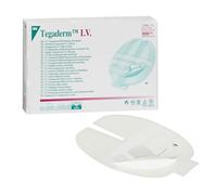 3M Tegaderm™ IV - cm 8.5x10.5 Medicazione adesiva sterile in Film di Poliuretano con bordo in TNT per cateteri venosi centrali, Confezione 50 Pezzi