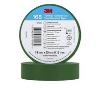 3M Temflex™ 165 165GR6E - Nastro isolante Temflex™ 165, verde, 25 m x 19 mm, 1 pezzo