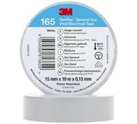 3M Temflex™ 165 165WH1E - Nastro isolante Temflex™ 165, 10 m x 15 mm, colore: Bianco