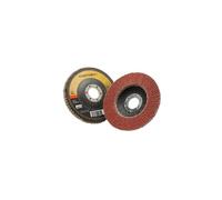 3M(TM) Cubitron (TM) II Flap Disc 967A, T29 gigante (varie dimensioni e tipi di grana), 4-1/2 in x 7/8 in, Marrone, 10