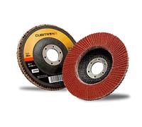 3M(TM) Cubitron (TM) II Flap Disc 967A, T29 gigante (varie dimensioni e tipi di grana), 4-1/2 in x 7/8 in, Marrone, 10