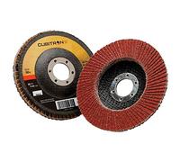 3M(TM) Cubitron (TM) II Flap Disc 967A, T29 gigante (varie dimensioni e tipi di grana), 4-1/2 in x 7/8 in, Marrone, 10