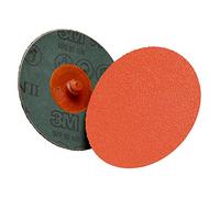 3M(TM) Cubitron (TM) II Roloc(TM) - Disco in fibra TR 987C (50 dischi) (confezione da 50), 3, Arancione, 50