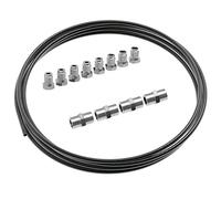 3m Tubo di Freno Ø 4,75 mm Kit + 8 raccordi maschi + 4 connettori M10 x 1 DIN 74 234 Set di Tubi di Acciaio e Accessori dei Freni per Svasatura DIN F