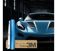 3M Wrap Film Series 2080 Pellicola Avvolgente Auto 30x152cm M227 Blu Opaco Me...