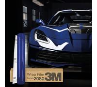 3M Wrap Pellicola Serie 2080 Car Wrapping 30x152cm HG378 Alto Lucentezza Blu