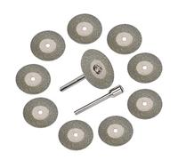 3mirrors Dischi diamantati per affilare elettrodi di tungsteno (10 pezzi) dischi di ricambio per saldatura Tig, 25 mm, 0,5 mm, con 2 bielle CNC