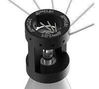 3mirrors Strumento di saldatura TIG per elettrodi di tungsteno in alluminio con scanalatura di taglio multi-angolo e offset, 5 ruote doppie diamantate da 25 mm, 1 biella