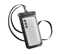 3mk Custodia protettiva impermeabile universale con tracolla, Trasparente