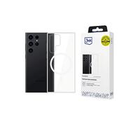 3MK Clear MagCase CUSTODIA per Samsung Galaxy S23 Ultra, Trasparente