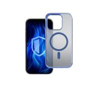 3MK Frosty MagCase Custodia per Apple iPhone 16 Pro, Blu/Trasparente