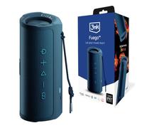 3MK Fuego Altoparlante impermeabile wireless blu 30W TWS Powerbank